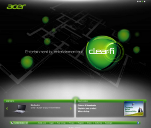 Il Sito Corporate di Acer