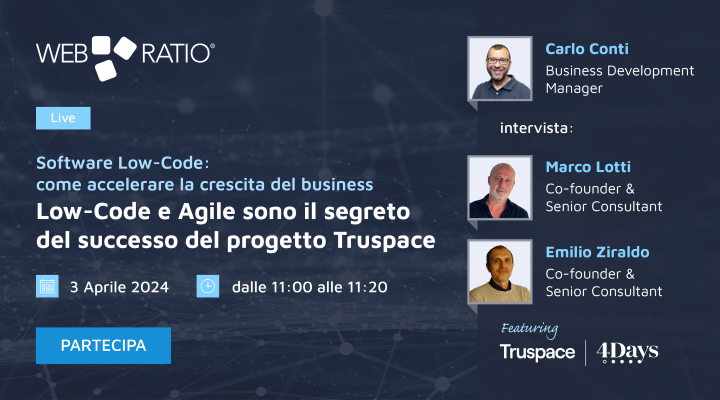 4Days e il successo di Truspace: l'appuntamento online dal vivo