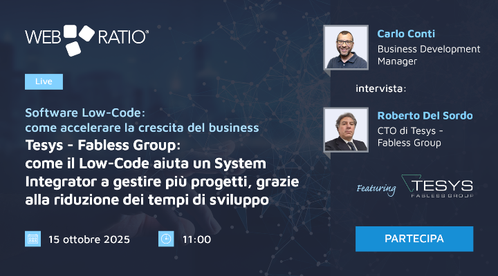 LinkedIn Live con Tesys – Fabless Group: gestire più progetti con -60% di tempo di sviluppo